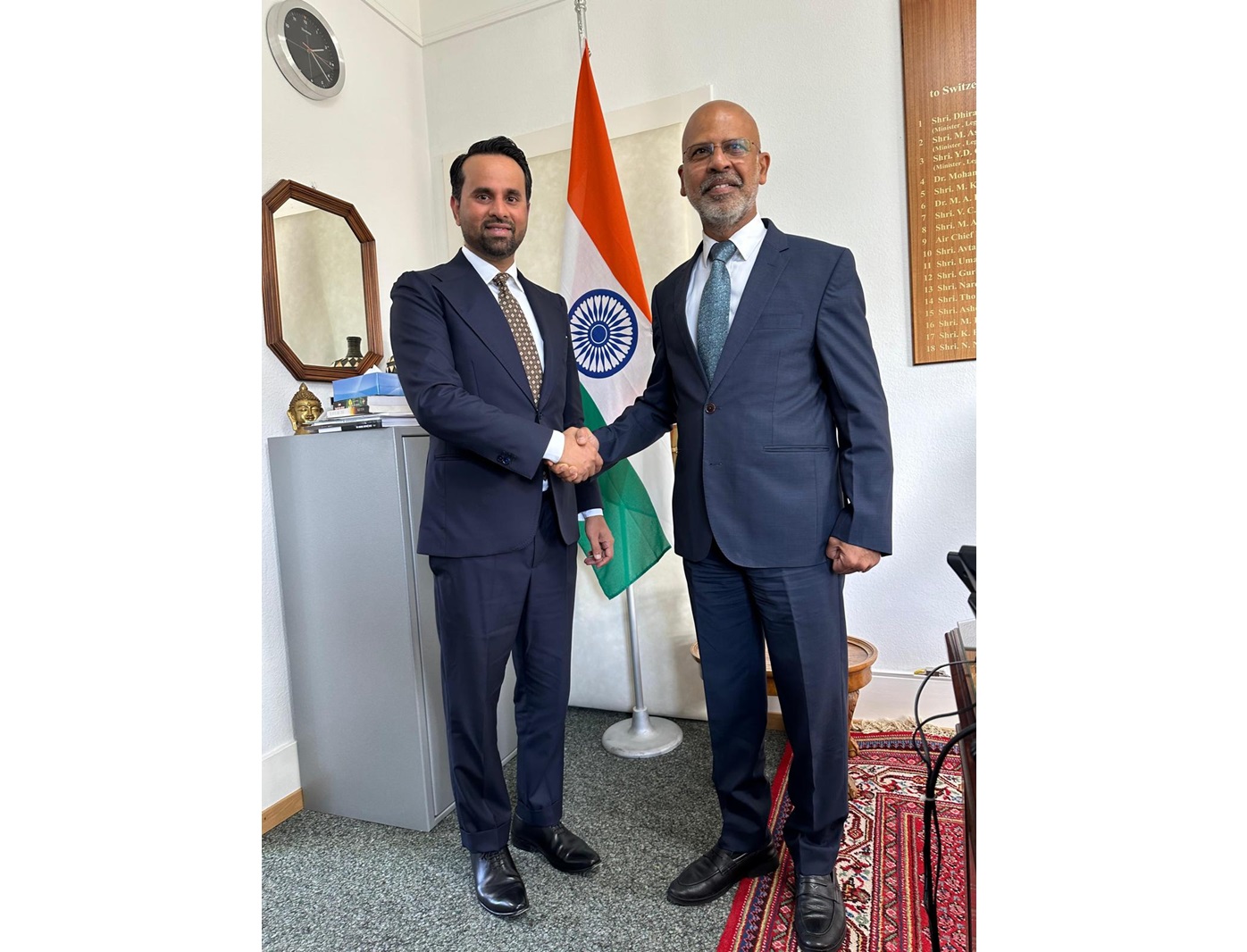 Ambassador Mridul Kumar received Mr. Deependra Pandey, Founder and Group CEO of Maison LVG on 10 September 2024